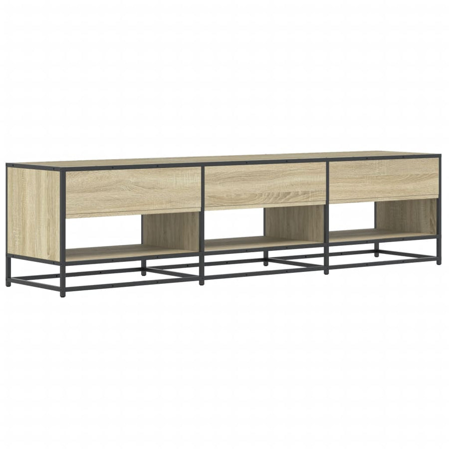 Tv-meubel 18x40x46 cm bewerkt hout sonoma eikenkleurig