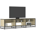 TV cabinet 18x40x46 cm engineered wood Sonoma oak-coloured
