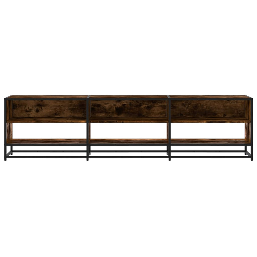Tv-meubel 180x40x46 cm bewerkt hout gerookt eikenkleurig