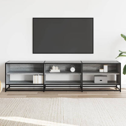 Tv-meubel 180x40x46 cm bewerkt hout grijs sonoma eikenkleurig