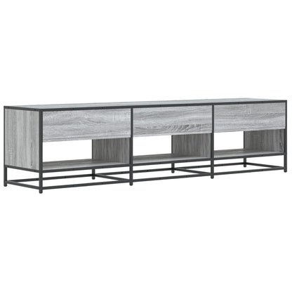Tv-meubel 180x40x46 cm bewerkt hout grijs sonoma eikenkleurig