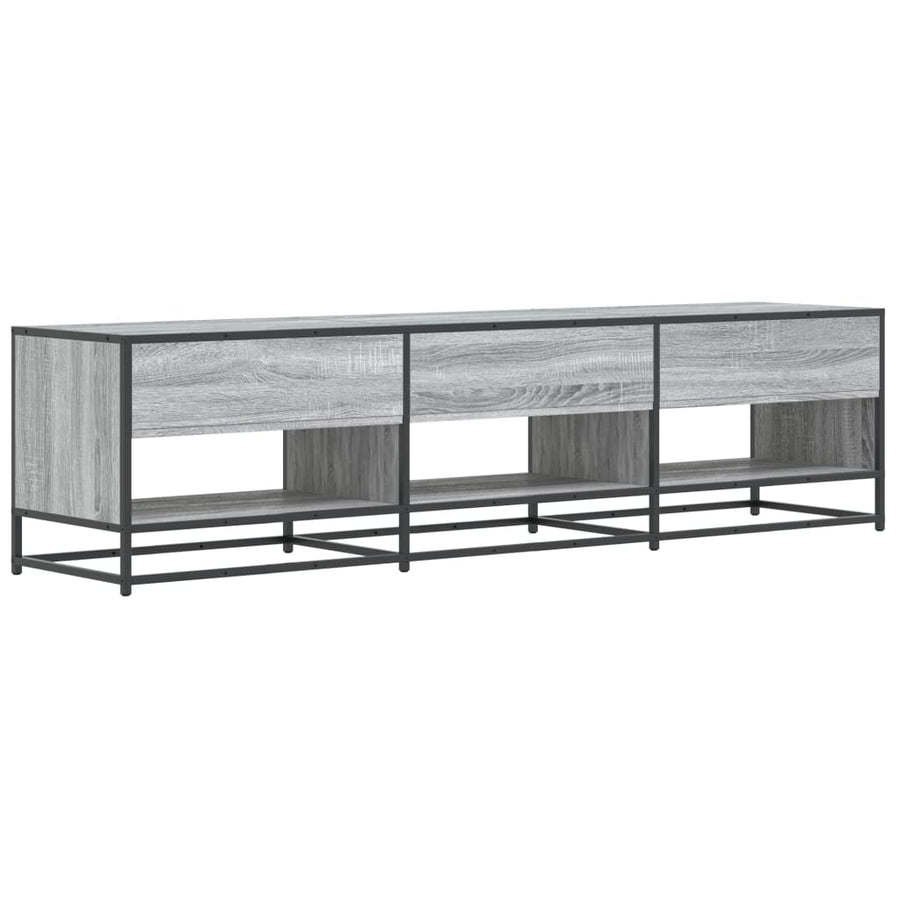 Tv-meubel 180x40x46 cm bewerkt hout grijs sonoma eikenkleurig