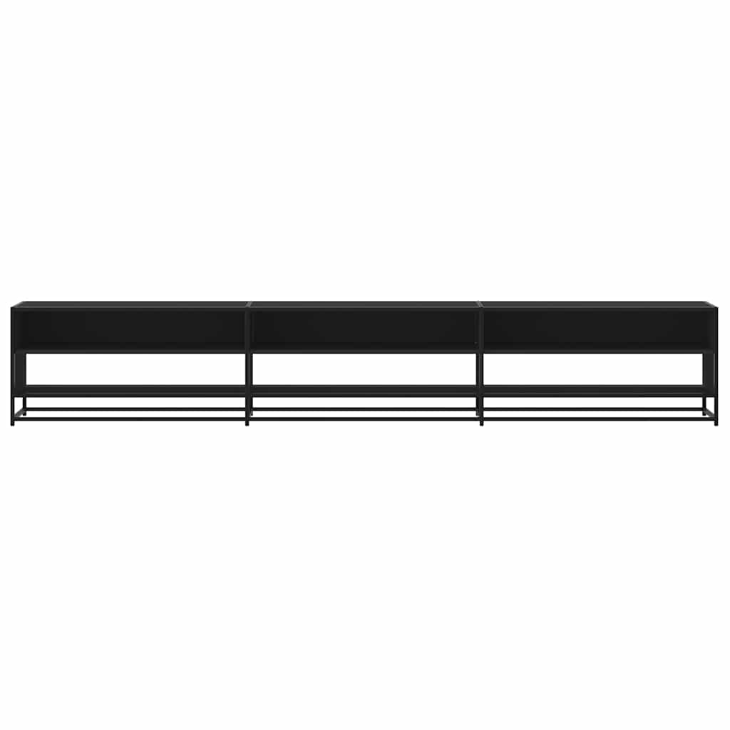 Tv-meubel 270x40x46 cm bewerkt hout zwart