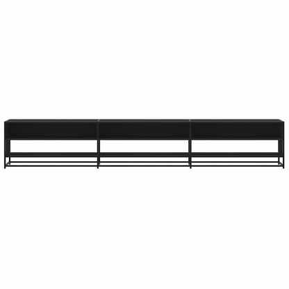 Tv-meubel 270x40x46 cm bewerkt hout zwart
