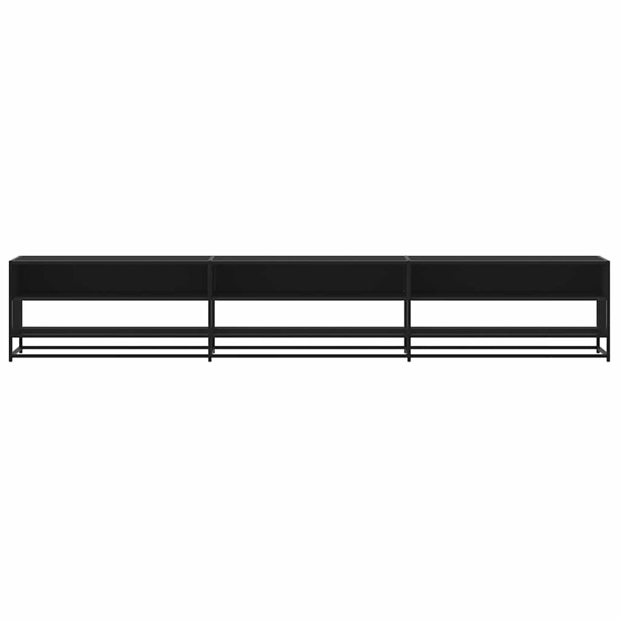 Tv-meubel 270x40x46 cm bewerkt hout zwart