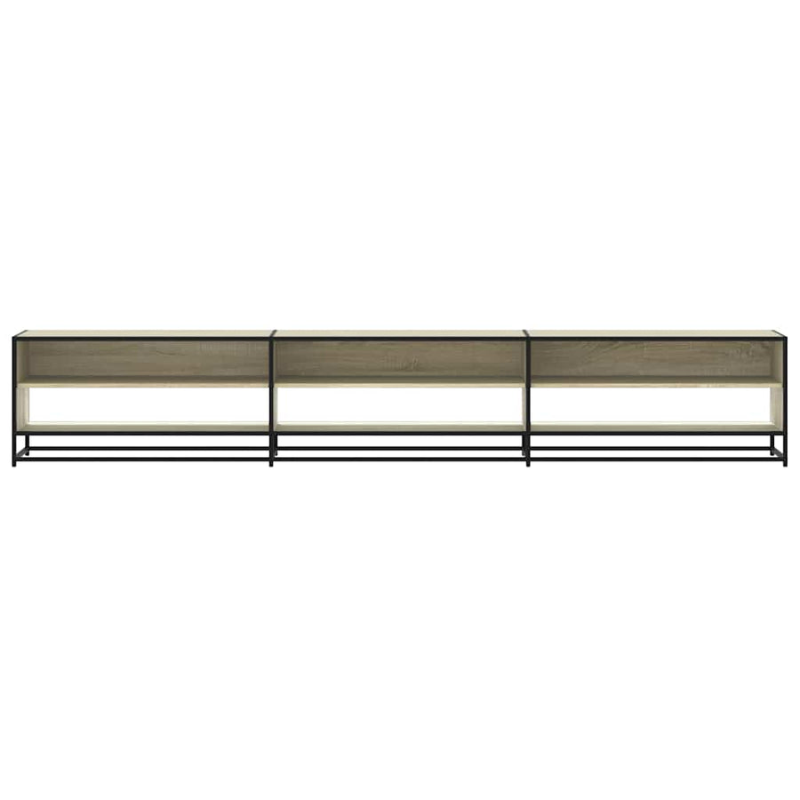 Tv-meubel 270x40x46 cm bewerkt hout sonoma eikenkleurig
