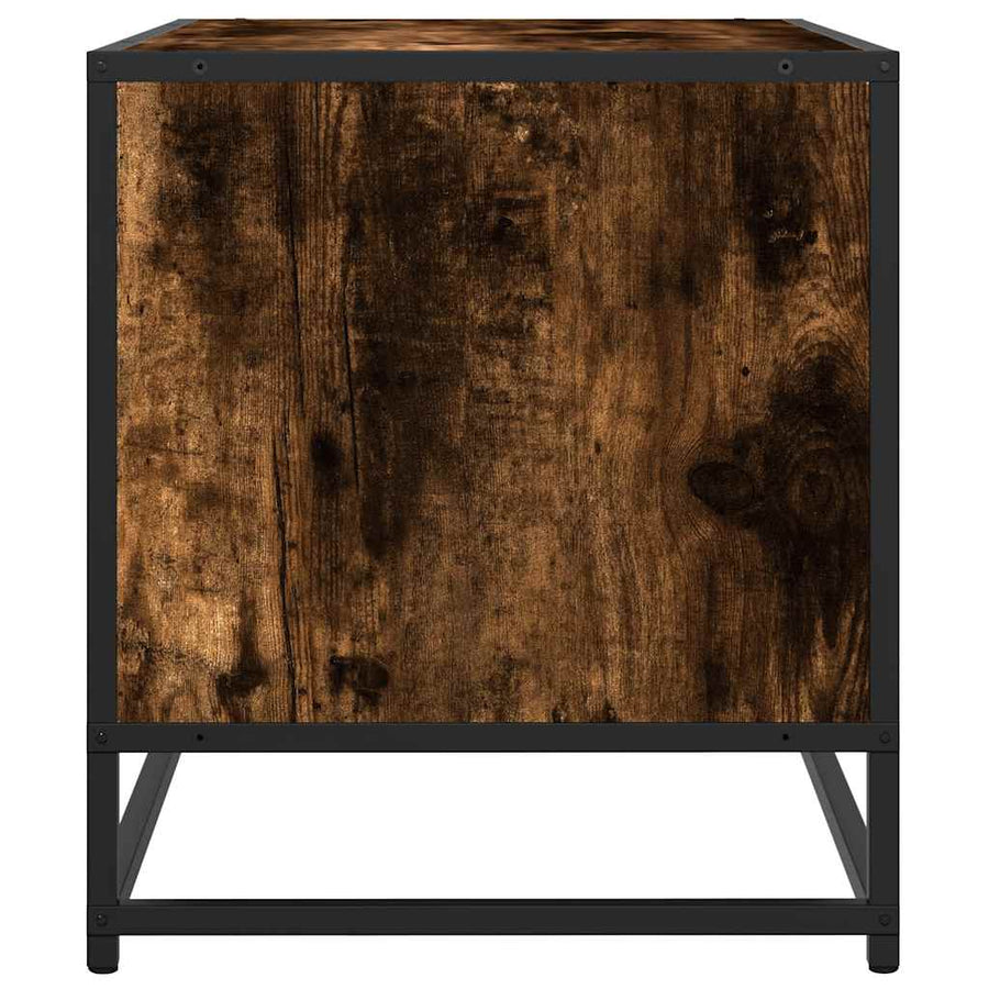 Tv-meubel 270x40x46 cm bewerkt hout gerookt eikenkleurig