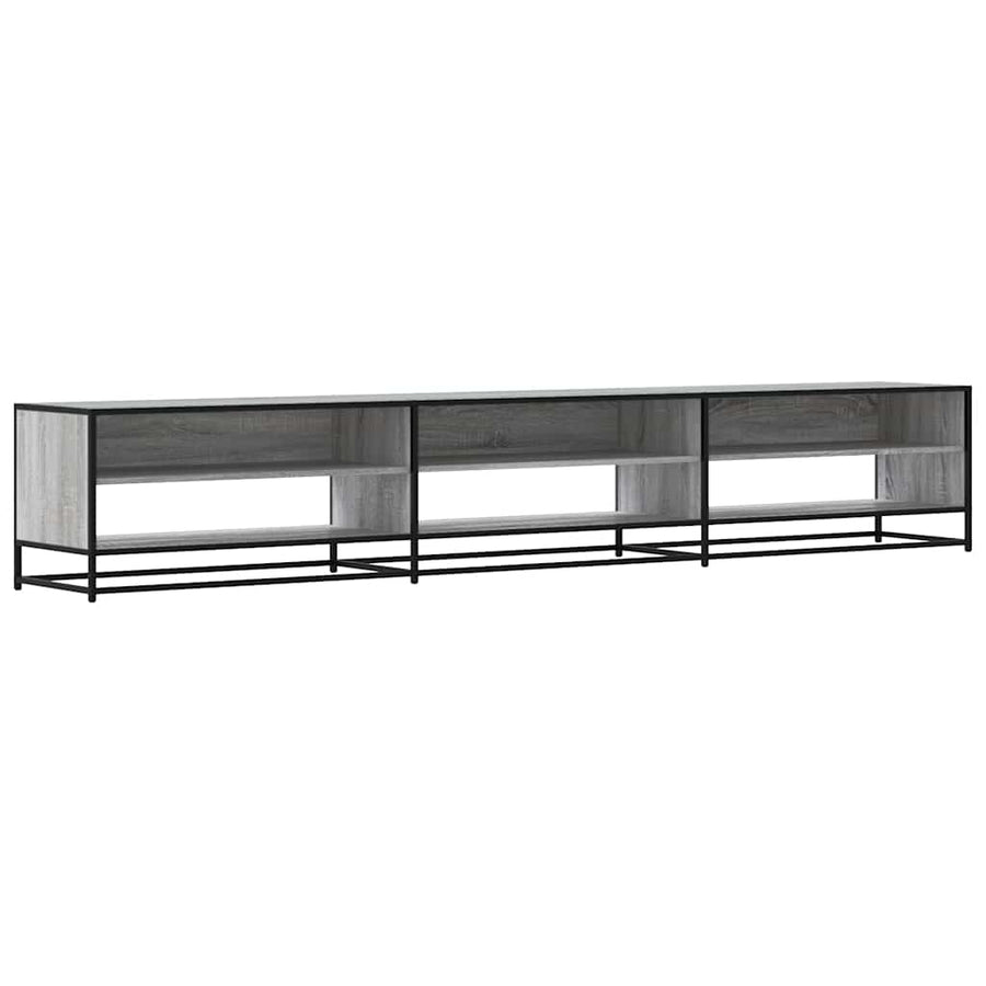 Tv-meubel 270x40x46 cm bewerkt hout grijs sonoma eikenkleurig