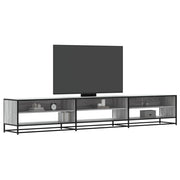 Tv-meubel 270x40x46 cm grijs sonoma eiken bewerkt hout