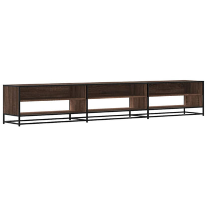 Tv-meubel 270x40x46 cm bewerkt hout bruin eikenkleurig