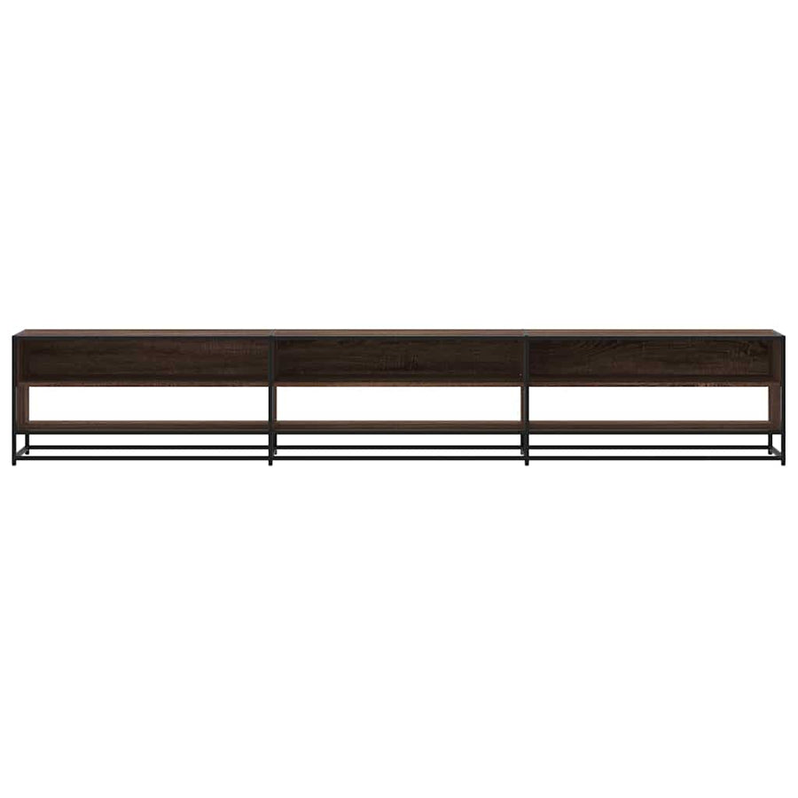 Tv-meubel 270x40x46 cm bewerkt hout bruin eikenkleurig
