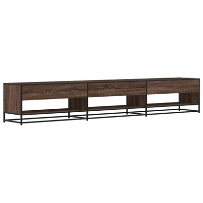 Tv-meubel 270x40x46 cm bewerkt hout bruin eikenkleurig