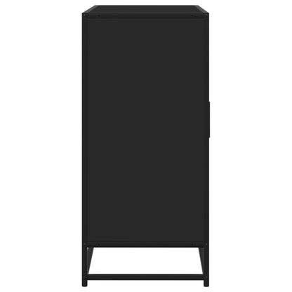 Dressoir 92x35x76 cm bewerkt hout zwart