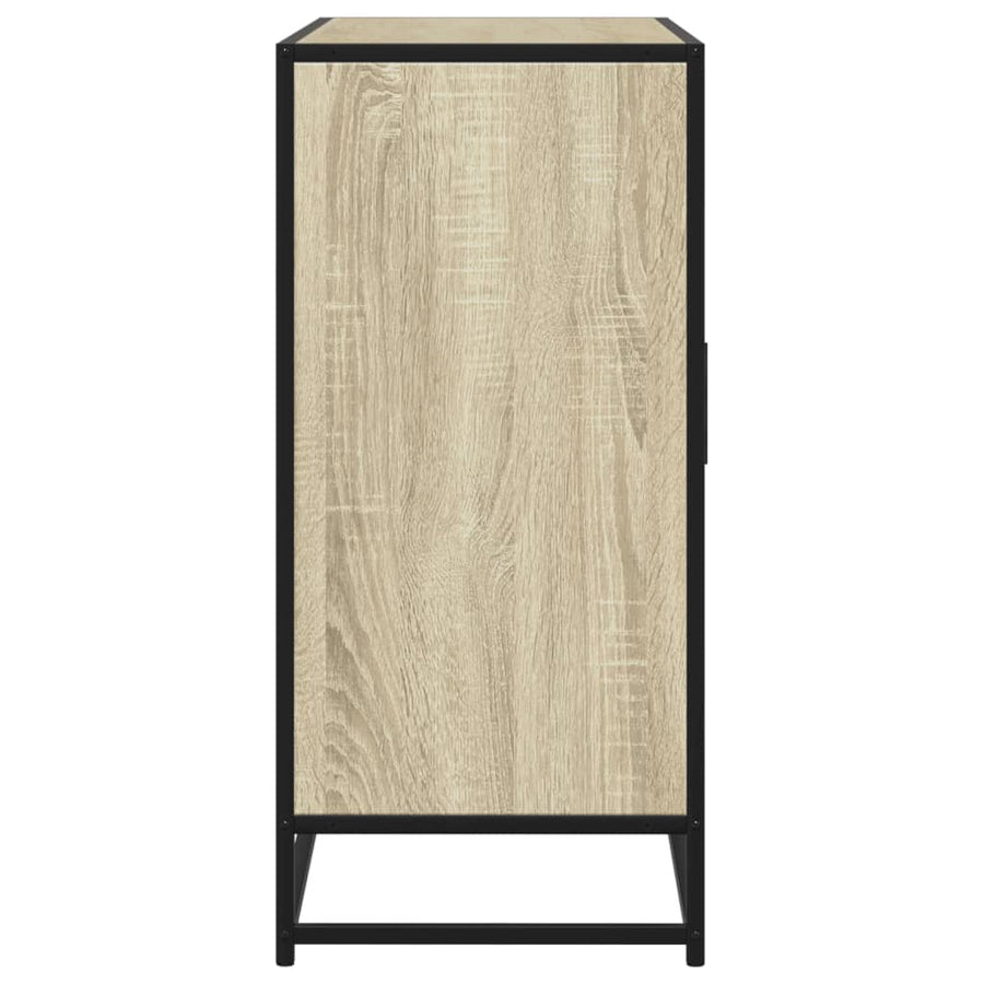 Dressoir 92x35x76 cm bewerkt hout sonoma eikenkleurig