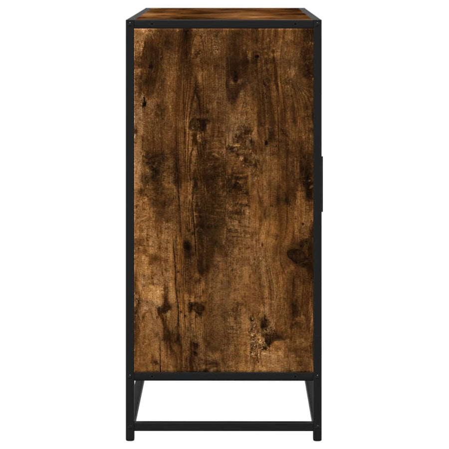 Dressoir 92X35X76 Cm Bewerkt Hout Kleurig Gerookt eiken