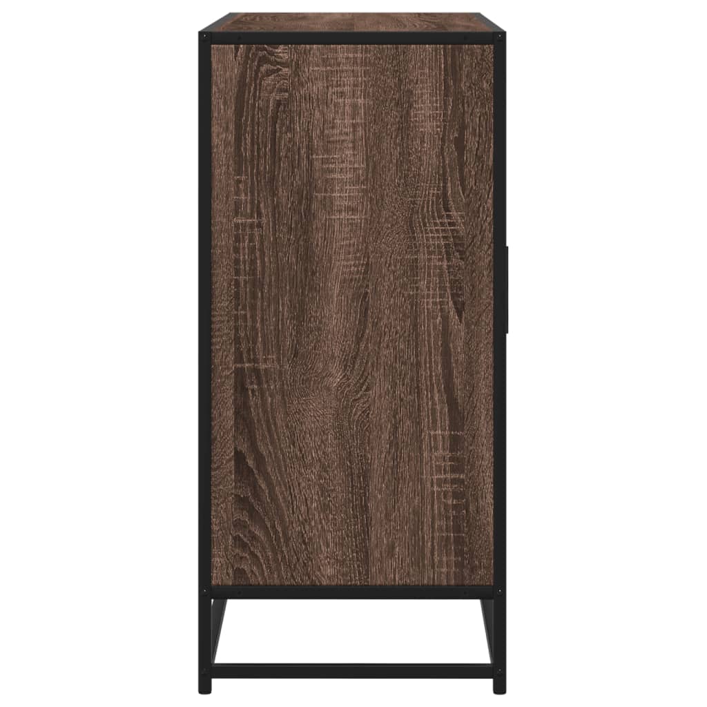Dressoir 92x35x76 cm bewerkt hout bruin eikenkleurig