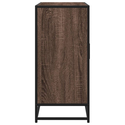 Dressoir 92x35x76 cm bewerkt hout bruin eikenkleurig