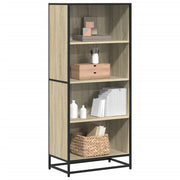 Boekenkast 60x35x139 cm bewerkt hout sonoma eiken