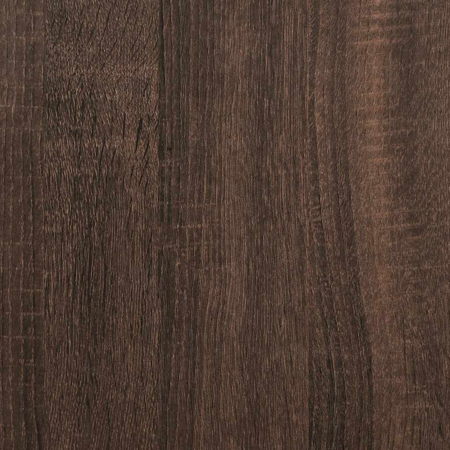 Boekenkast 60x35x139 cm bewerkt hout bruin eikenkleurig