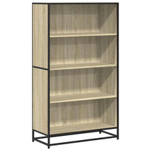 Boekenkast 80,5x35x139 cm bewerkt hout sonoma eikenkleurig