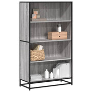 Boekenkast 80,5x35x139 cm grijs sonoma eiken