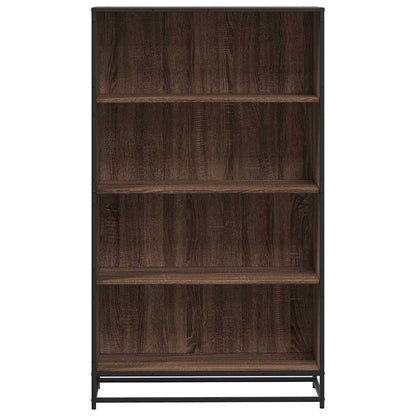 Boekenkast 80,5x35x139 cm bewerkt hout bruin eikenkleurig