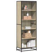 Boekenkast 60x35x170,5 cm bewerkt hout sonoma eiken