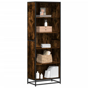Boekenkast 60x35x170,5 cm bewerkt hout gerookt eiken