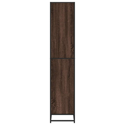 Boekenkast 60x35x170,5 cm bewerkt hout bruin eikenkleurig