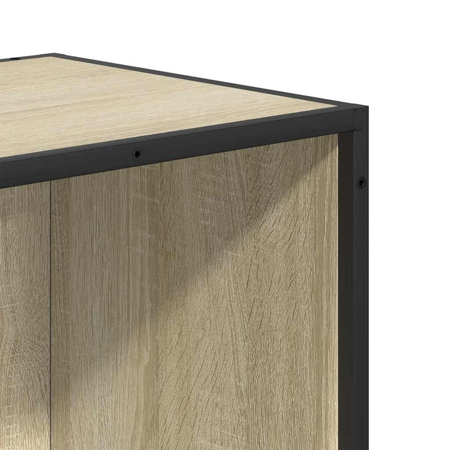 Boekenkast 80,5x35x170,5 cm bewerkt hout sonoma eikenkleurig