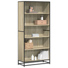 Boekenkast 80,5x35x170,5 cm bewerkt hout sonoma eiken