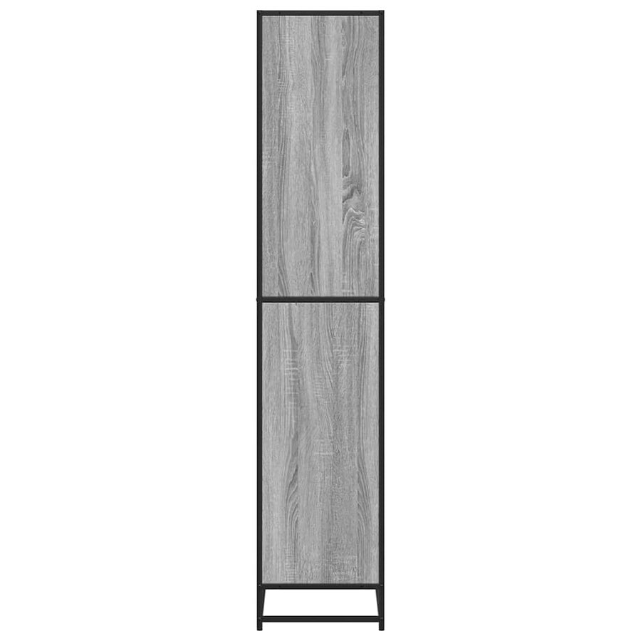 Boekenkast 80,5x35x170,5 cm bewerkt hout grijs sonoma eiken