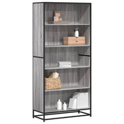 Boekenkast 80,5x35x170,5 cm grijs sonoma eiken