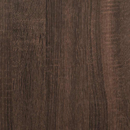 Boekenkast 80,5x35x170,5 cm bewerkt hout bruin eikenkleurig