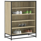 Schoenenkast 75x38x97,5 cm bewerkt hout metaal