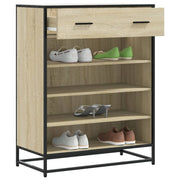 Schoenenkast 75x38x97,5 cm bewerkt hout metaal