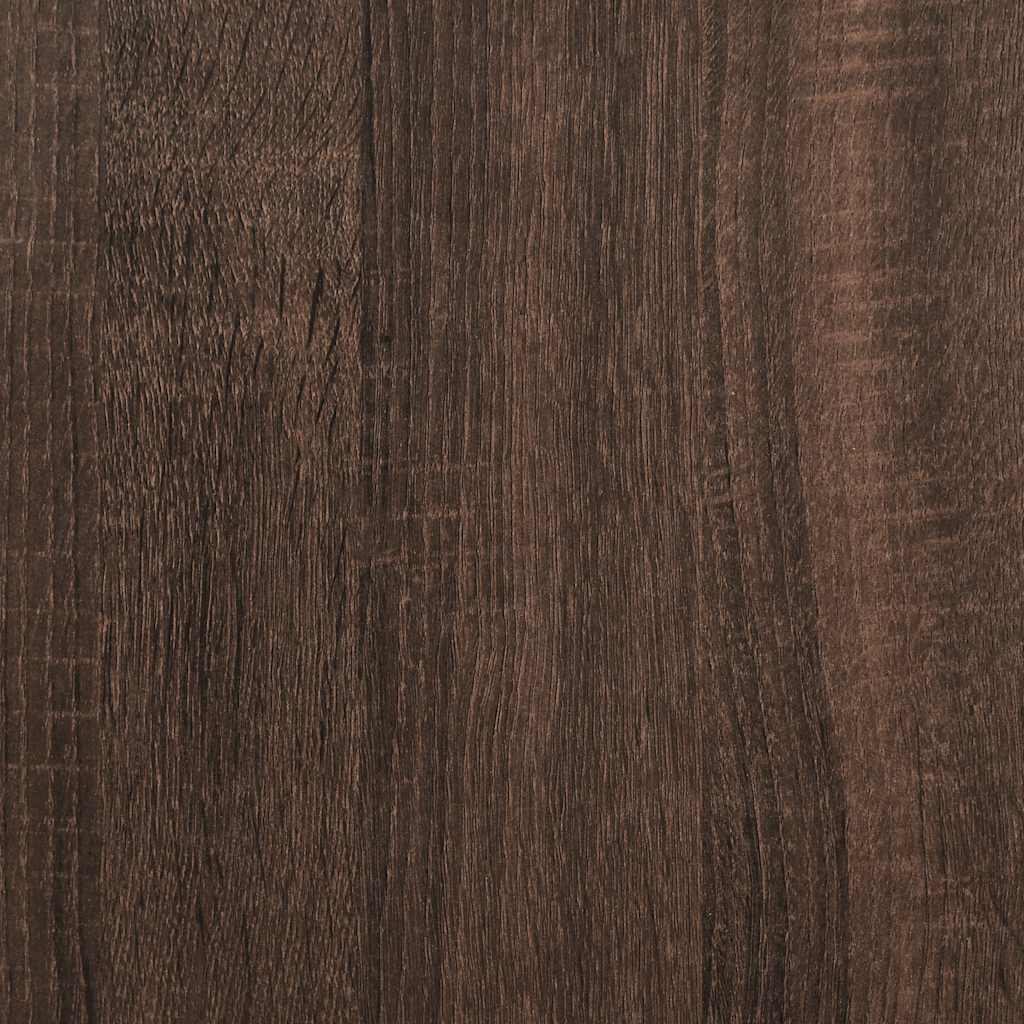 2-delige Badkamermeubelset bewerkt hout bruin eikenkleur