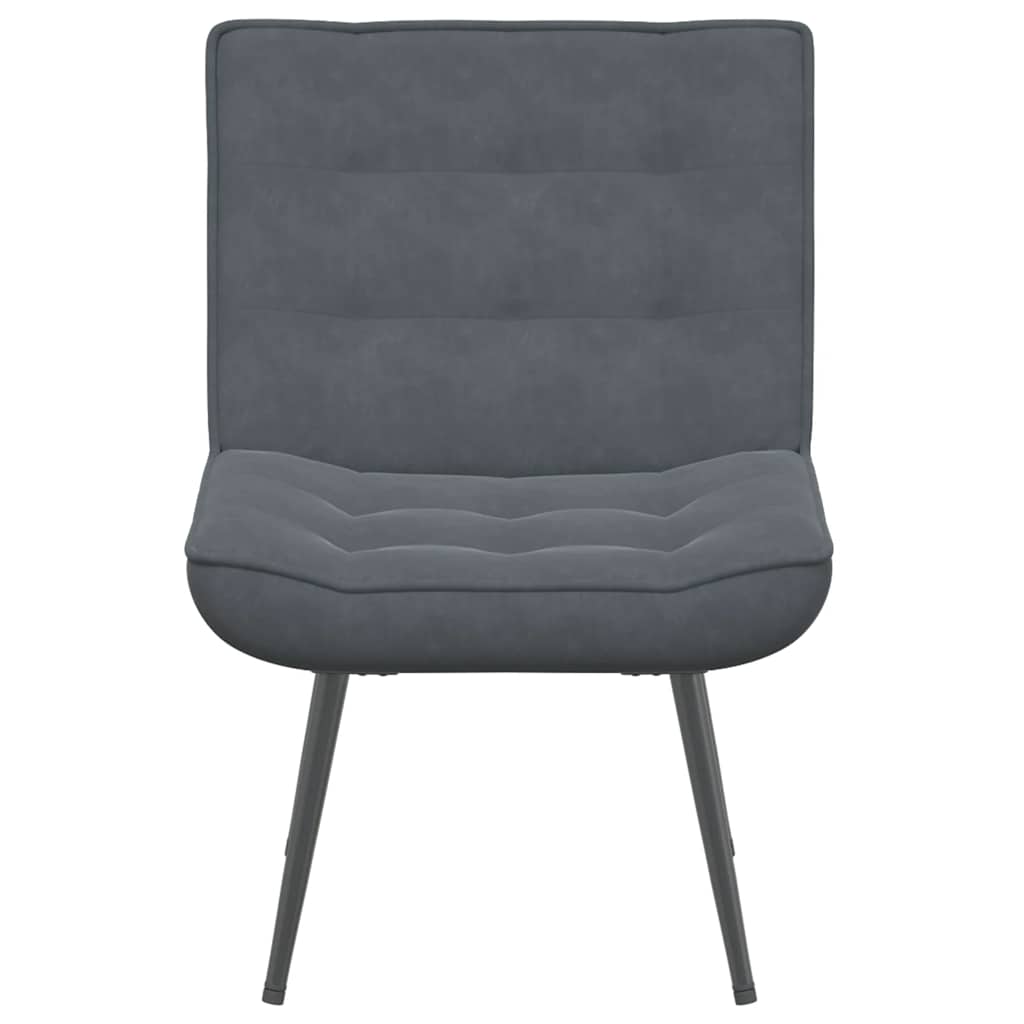 Relaxstoel 64x74x84 cm fluweel donkergrijs
