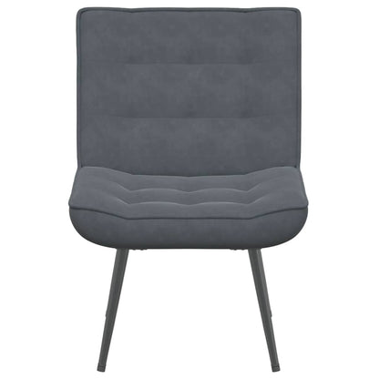 Relaxstoel 64x74x84 cm fluweel donkergrijs