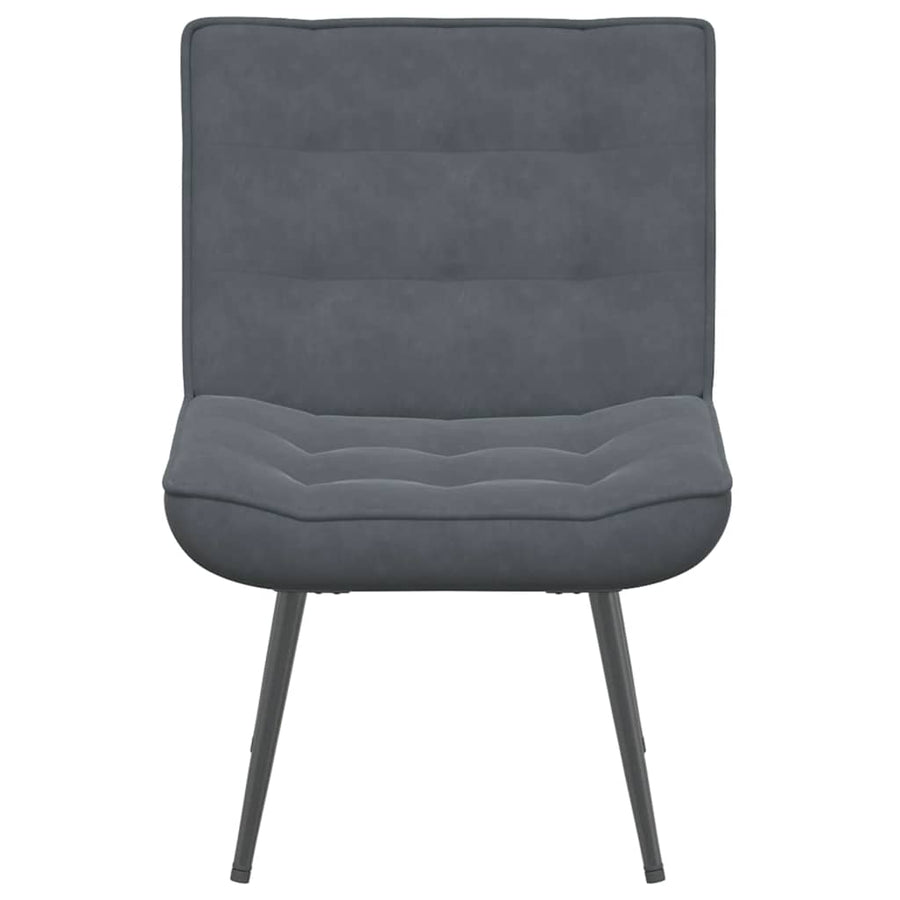 Relaxstoel 64x74x84 cm fluweel donkergrijs