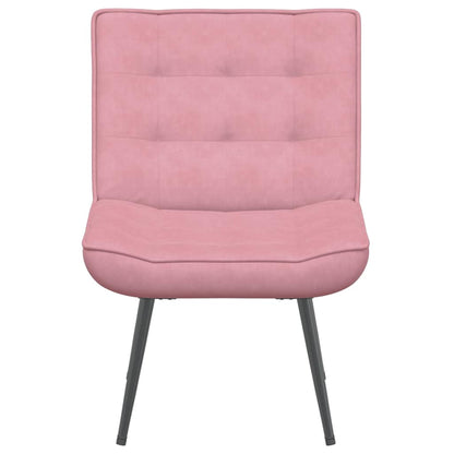 Relaxstoel 64x74x84 cm fluweel roze