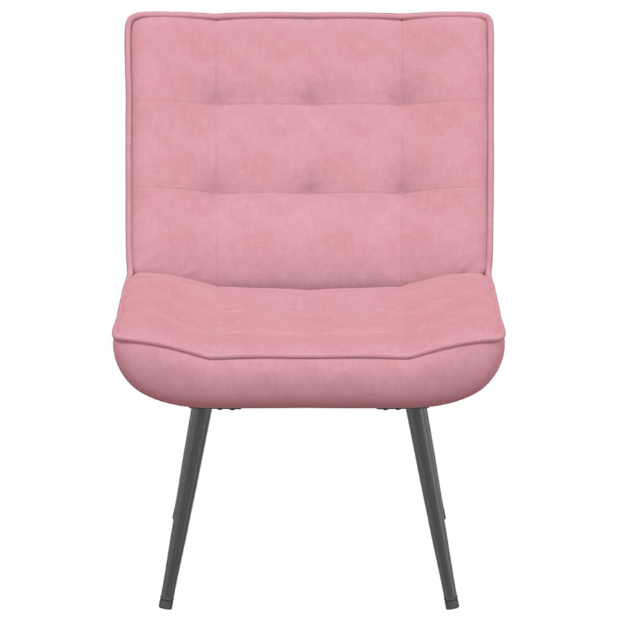 Relaxstoel 64x74x84 cm fluweel roze