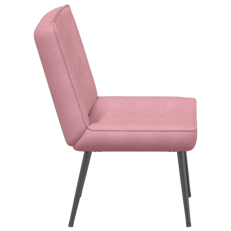 Relaxstoel 64x74x84 cm fluweel roze