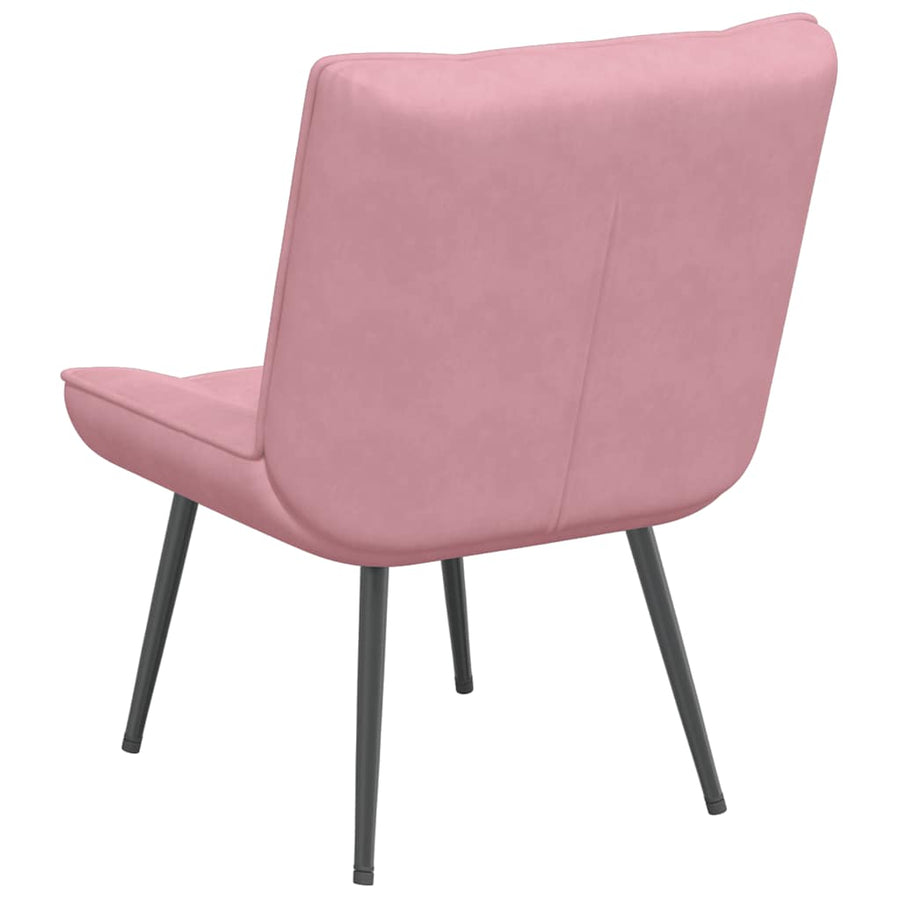 Relaxstoel 64x74x84 cm fluweel roze