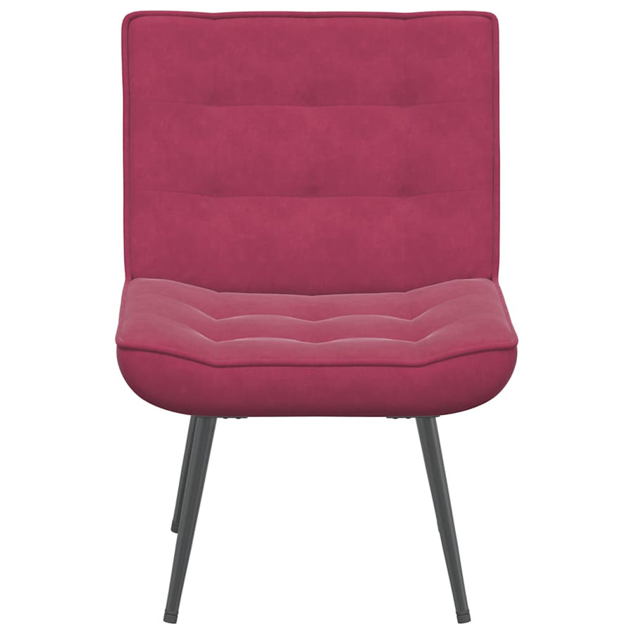 Relaxstoel 64x74x84 cm fluweel wijnrood