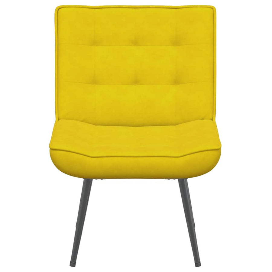 Relaxstoel 64x74x84 cm fluweel geel