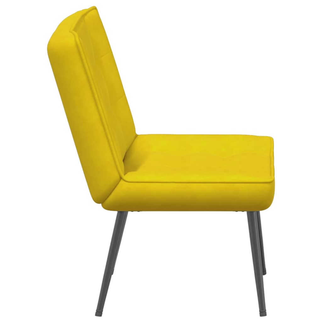 Relaxstoel 64x74x84 cm fluweel geel