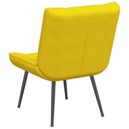 Relaxstoel 64x74x84 cm fluweel geel