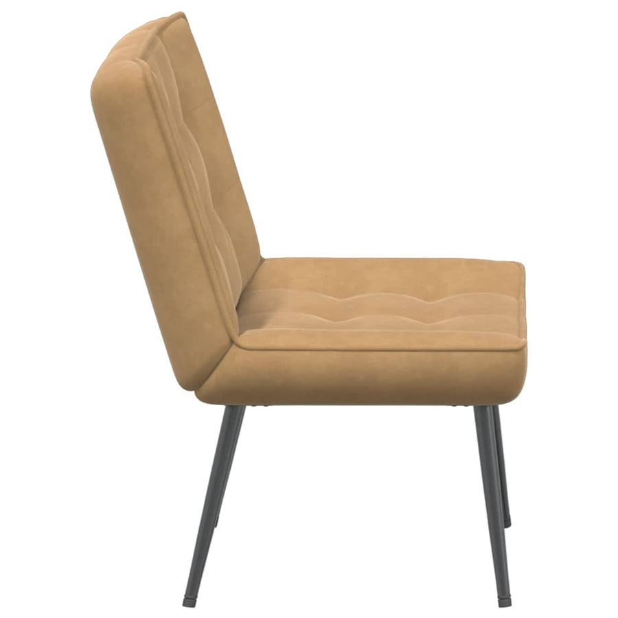 Relaxstoel 64x74x84 cm fluweel bruin