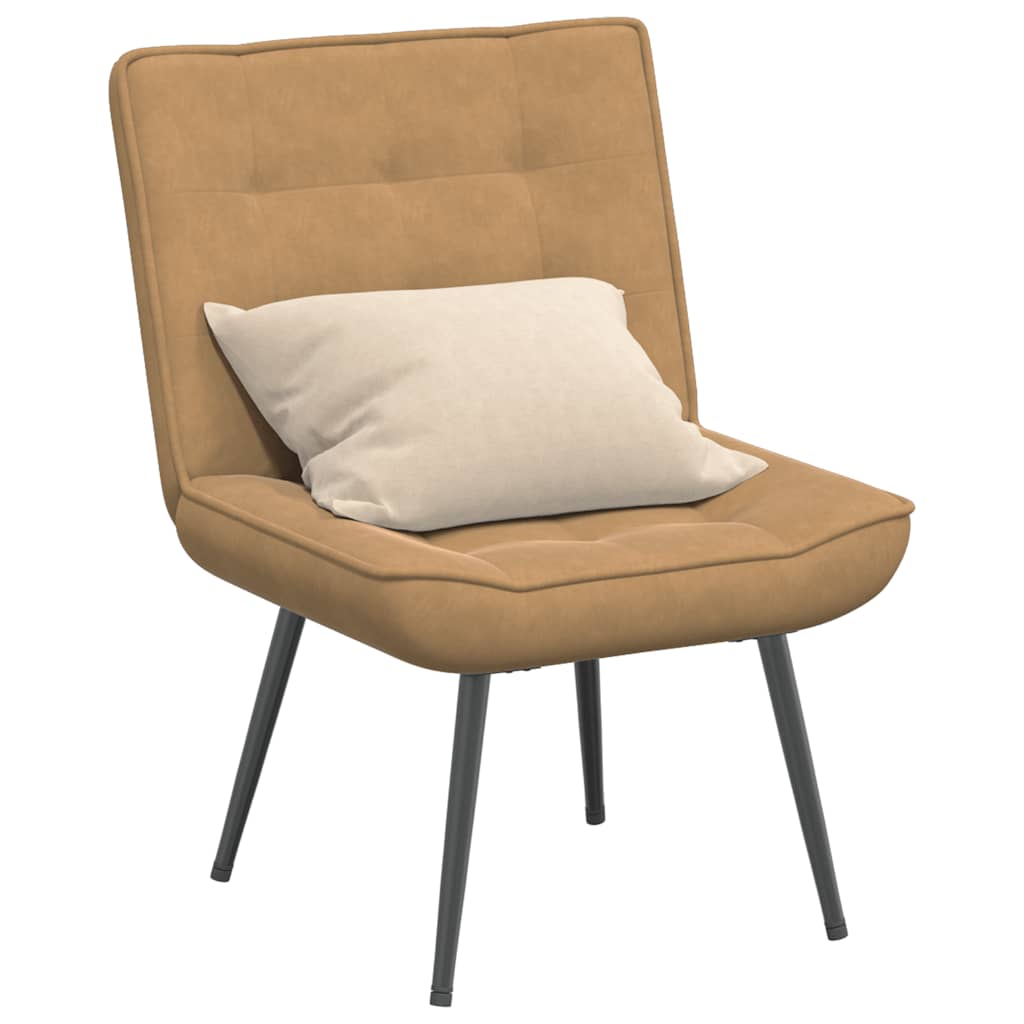 Relaxstoel 64x74x84 cm fluweel bruin